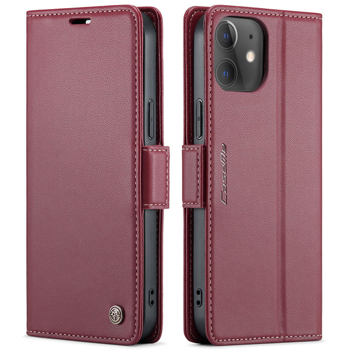 CaseMe iPhone 12/12 Pro Wallet RFID Blocking Magnetic Buckle Case