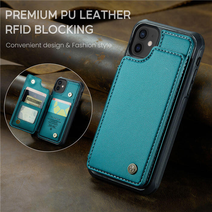 CaseMe iPhone 12/12 Pro RFID Blocking Card Holder Case