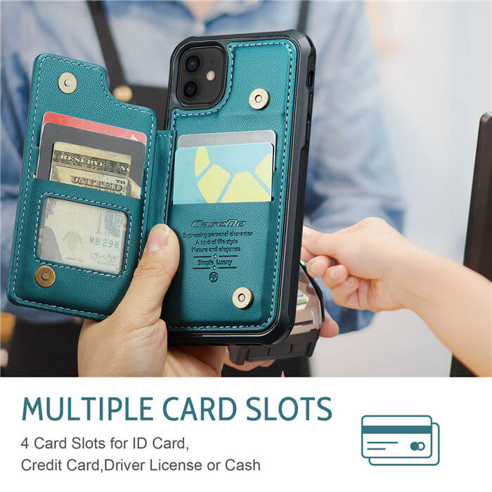 CaseMe iPhone 12/12 Pro RFID Blocking Card Holder Case