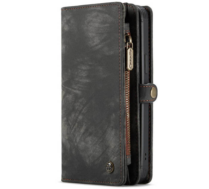 CaseMe iPhone 12 Mini Zipper Wallet Magnetic Detachable 2 in 1 Case