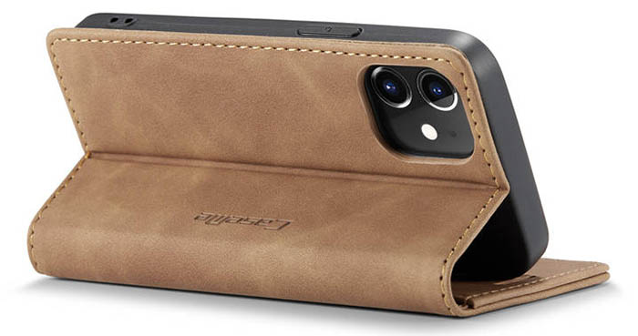 CaseMe iPhone 12 Max Wallet Kickstand Magnetic Flip Leather Case