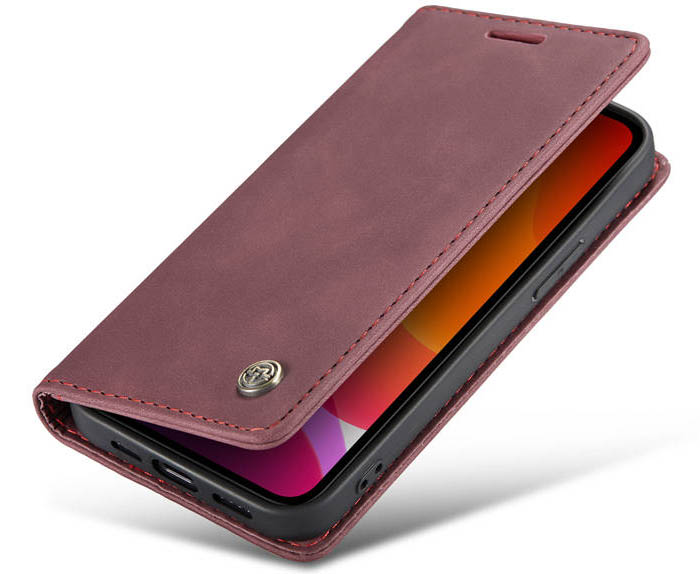 CaseMe iPhone 12 Wallet Kickstand Magnetic Flip Leather Case