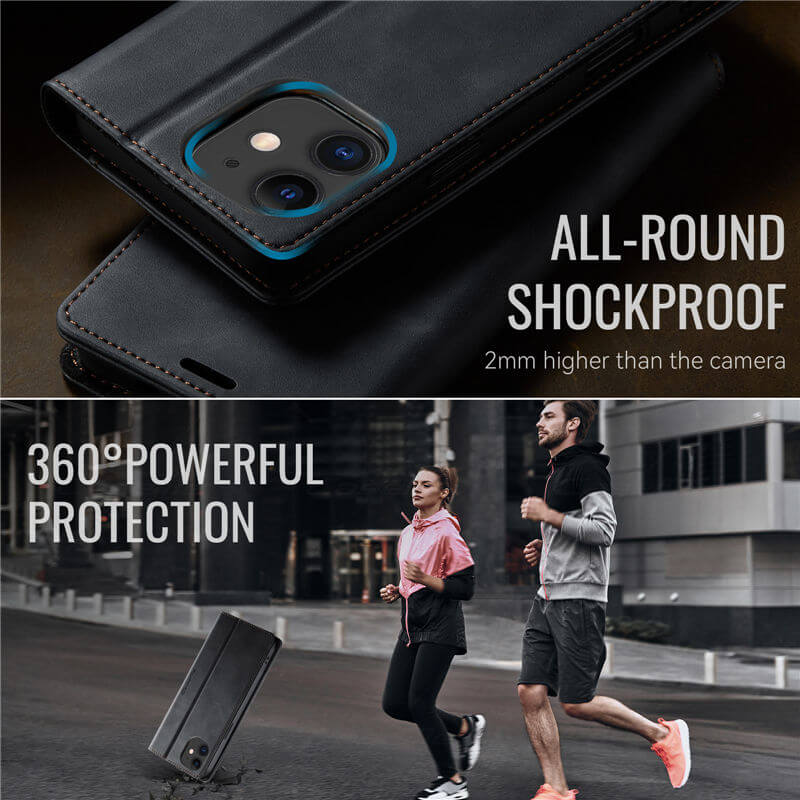 CaseMe iPhone 12 Mini Magnetic Wallet Case with RFID Protection
