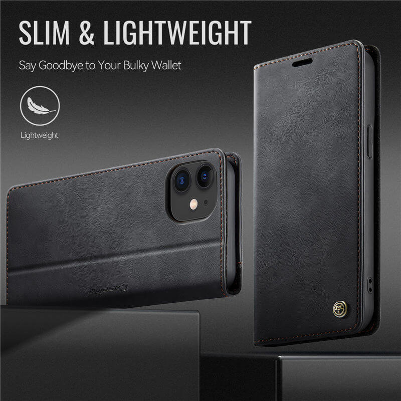 CaseMe iPhone 12 Mini Magnetic Wallet Case with RFID Protection