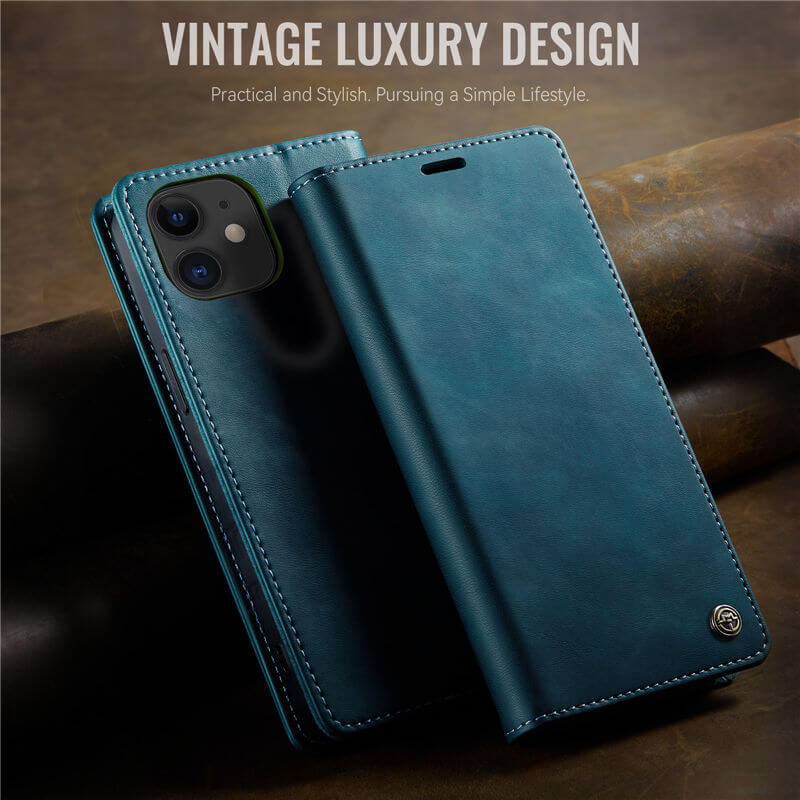CaseMe iPhone 12 Mini Magnetic Wallet Case with RFID Protection