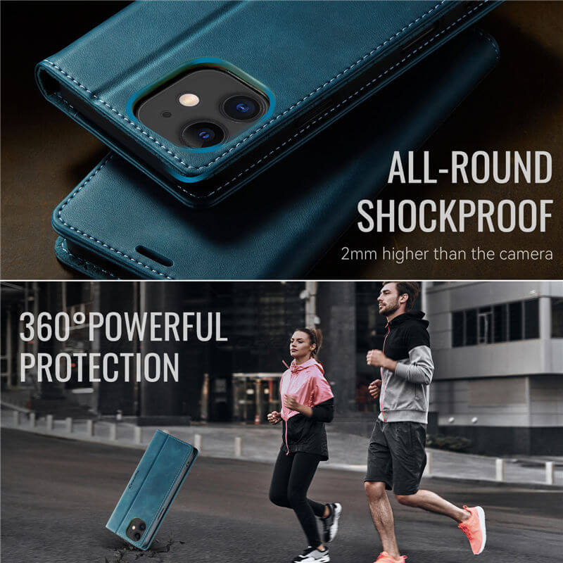CaseMe iPhone 12 Mini Magnetic Wallet Case with RFID Protection