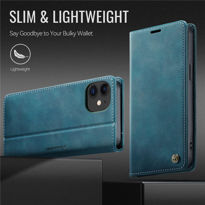 CaseMe iPhone 12 Mini Magnetic Wallet Case with RFID Protection