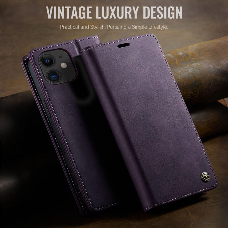 CaseMe iPhone 12 Mini Magnetic Wallet Case with RFID Protection