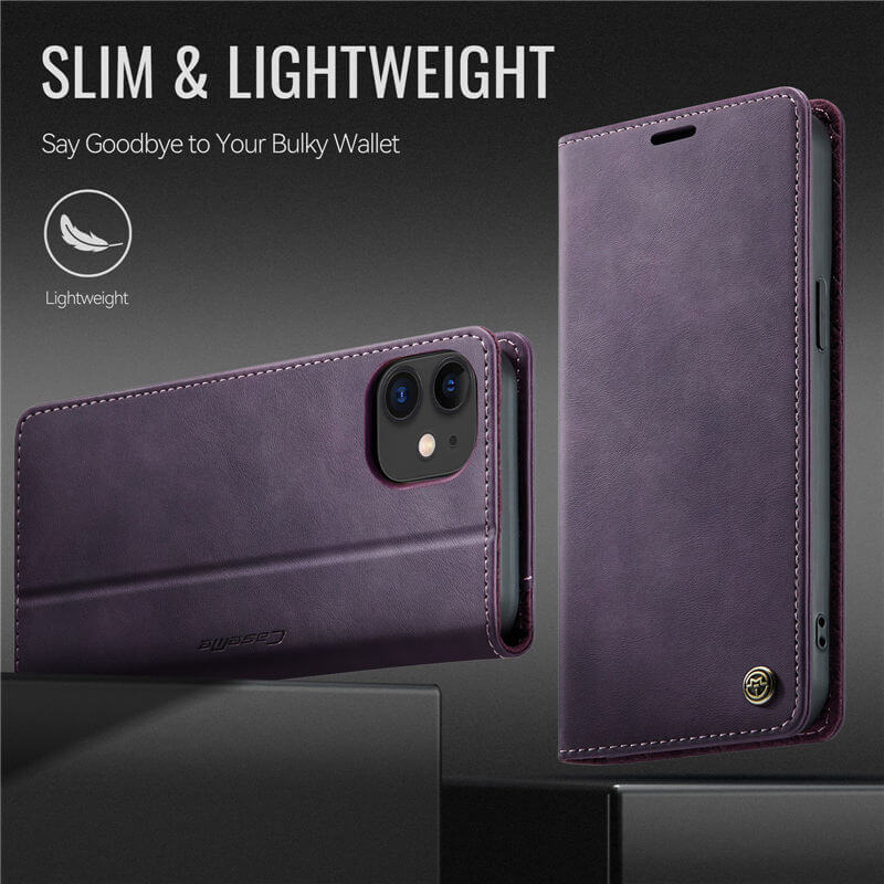 CaseMe iPhone 12 Mini Magnetic Wallet Case with RFID Protection