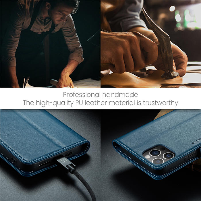 CaseMe iPhone 12 Pro Max Wallet RFID Blocking Magnetic Buckle Case