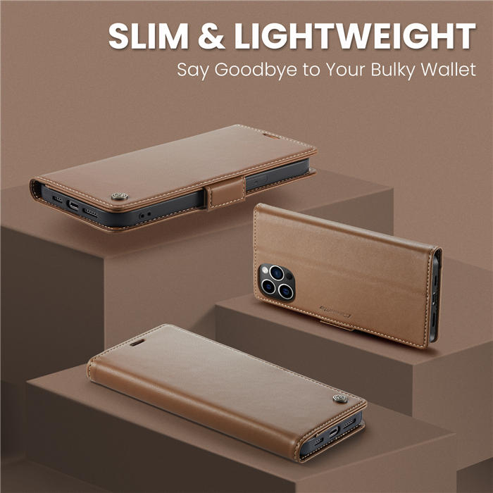 CaseMe iPhone 12 Pro Max Wallet RFID Blocking Magnetic Buckle Case