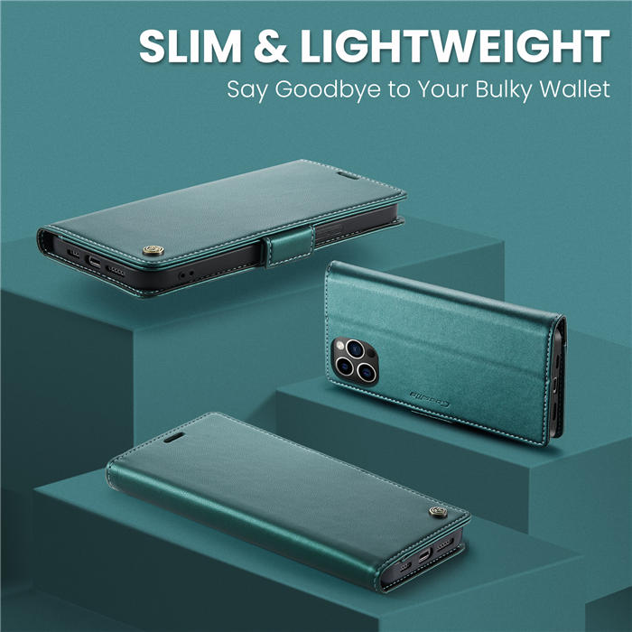 CaseMe iPhone 12 Pro Max Wallet RFID Blocking Magnetic Buckle Case