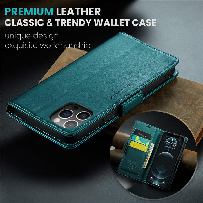 CaseMe iPhone 12 Pro Max Wallet RFID Blocking Magnetic Buckle Case
