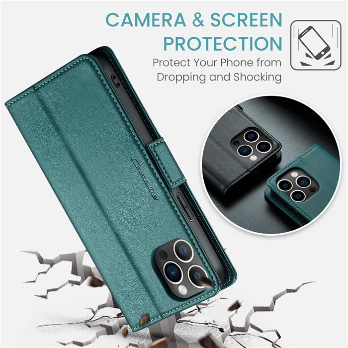 CaseMe iPhone 12 Pro Max Wallet RFID Blocking Magnetic Buckle Case