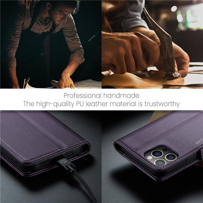 CaseMe iPhone 12 Pro Max Wallet RFID Blocking Magnetic Buckle Case