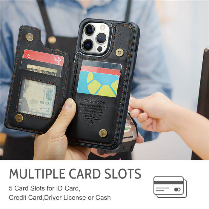 CaseMe iPhone 12 Pro Max RFID Blocking Card Holder Case