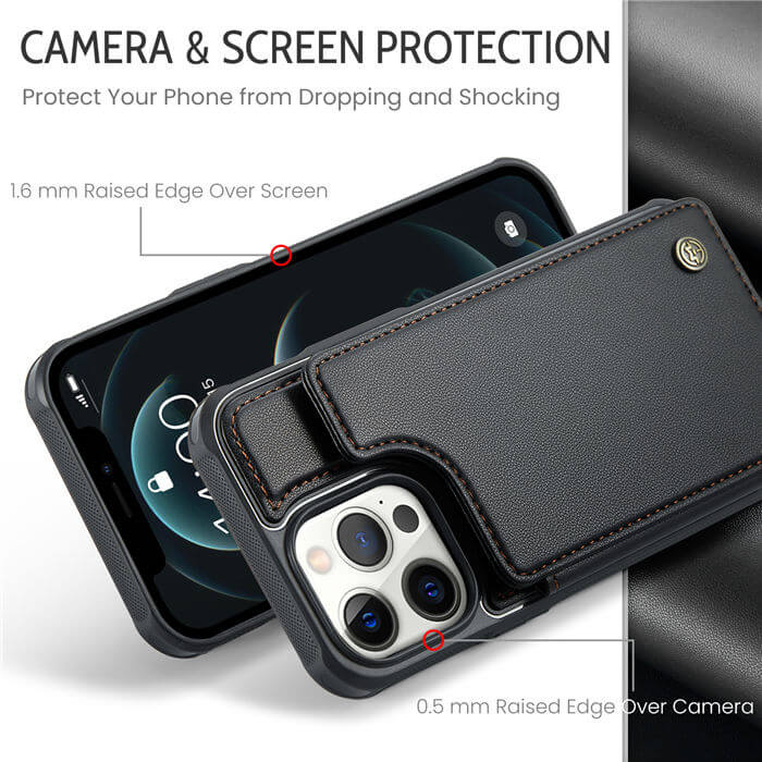 CaseMe iPhone 12 Pro Max RFID Blocking Card Holder Case