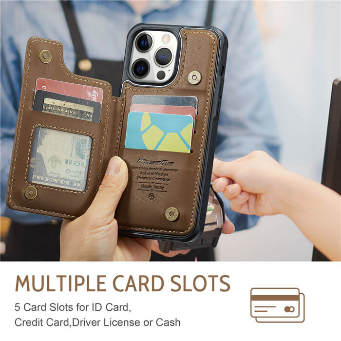 CaseMe iPhone 12 Pro Max RFID Blocking Card Holder Case