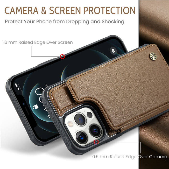 CaseMe iPhone 12 Pro Max RFID Blocking Card Holder Case
