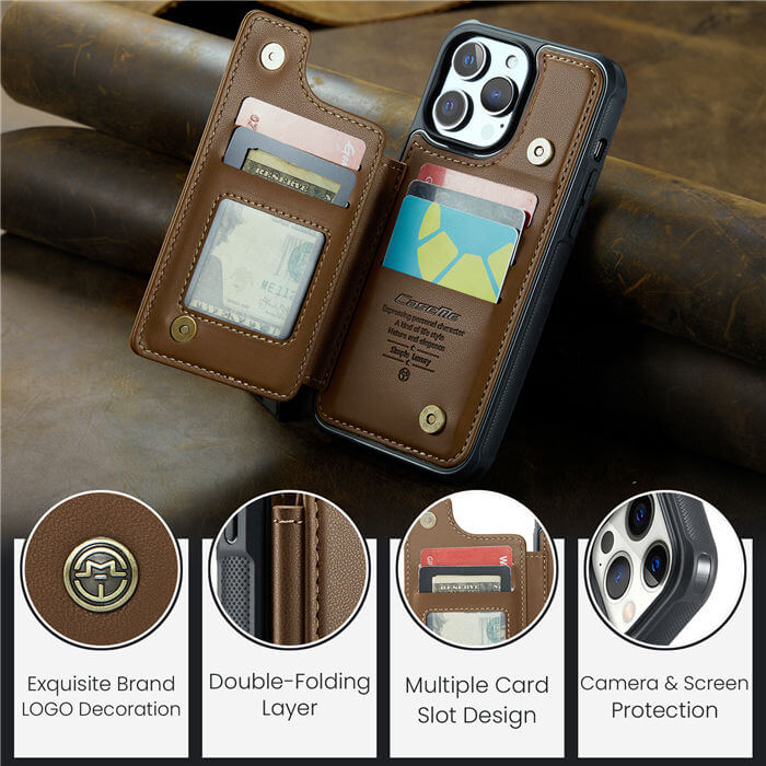 CaseMe iPhone 12 Pro Max RFID Blocking Card Holder Case
