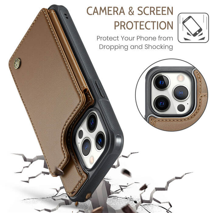 CaseMe iPhone 12 Pro Max RFID Blocking Card Holder Case