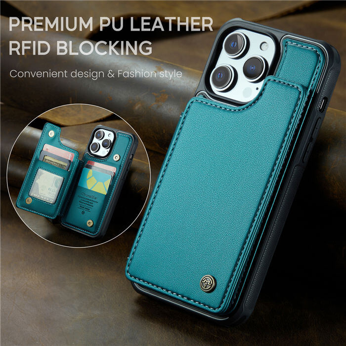 CaseMe iPhone 12 Pro Max RFID Blocking Card Holder Case