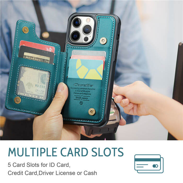 CaseMe iPhone 12 Pro Max RFID Blocking Card Holder Case