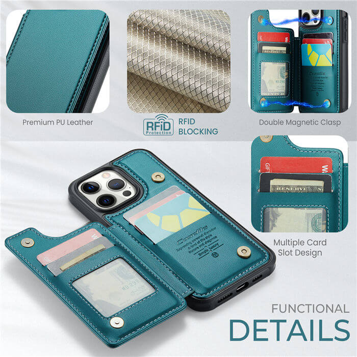 CaseMe iPhone 12 Pro Max RFID Blocking Card Holder Case