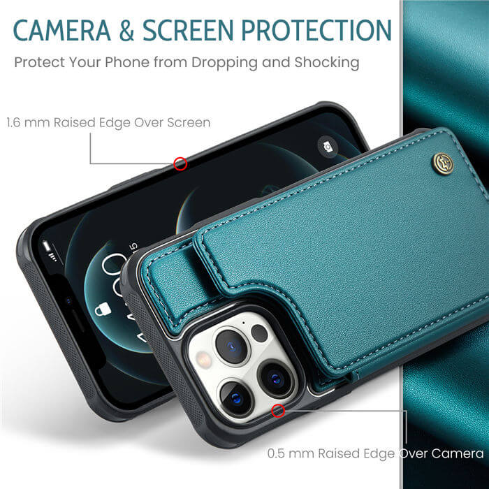 CaseMe iPhone 12 Pro Max RFID Blocking Card Holder Case