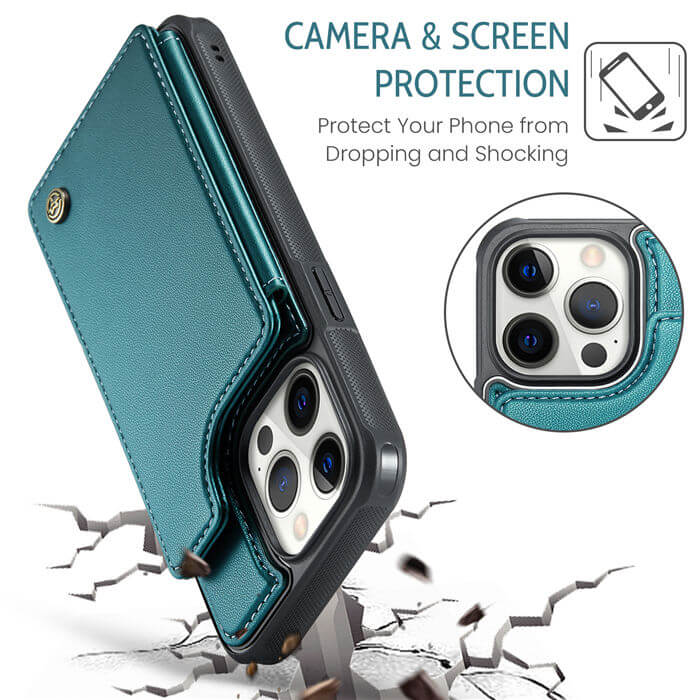 CaseMe iPhone 12 Pro Max RFID Blocking Card Holder Case