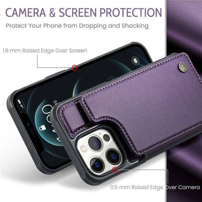 CaseMe iPhone 12 Pro Max RFID Blocking Card Holder Case