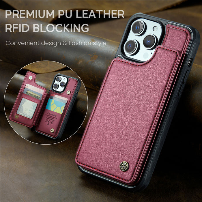 CaseMe iPhone 12 Pro Max RFID Blocking Card Holder Case