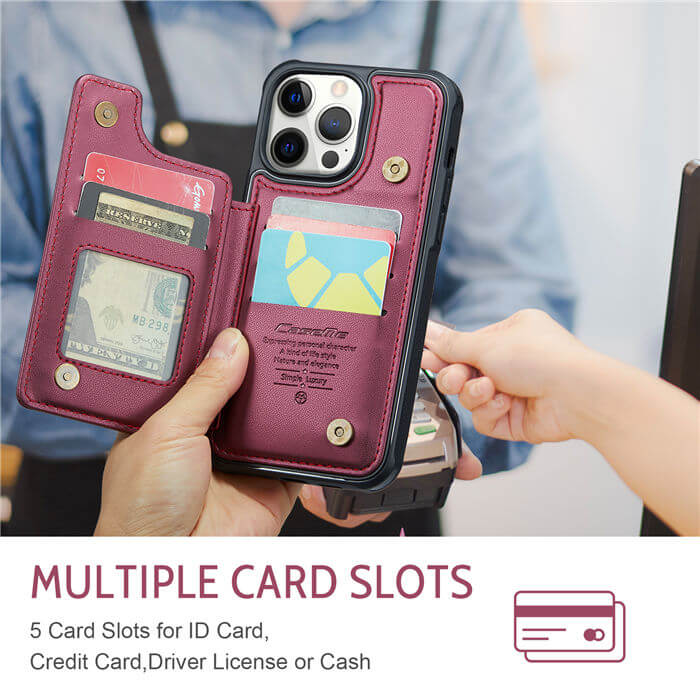 CaseMe iPhone 12 Pro Max RFID Blocking Card Holder Case
