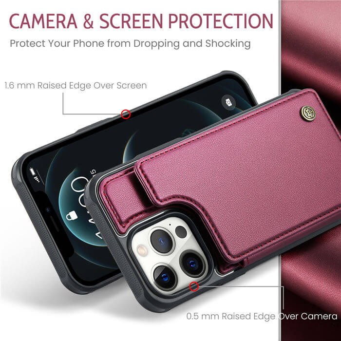 CaseMe iPhone 12 Pro Max RFID Blocking Card Holder Case