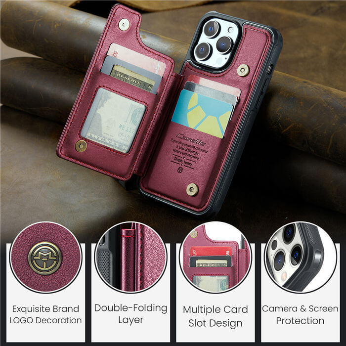 CaseMe iPhone 12 Pro Max RFID Blocking Card Holder Case