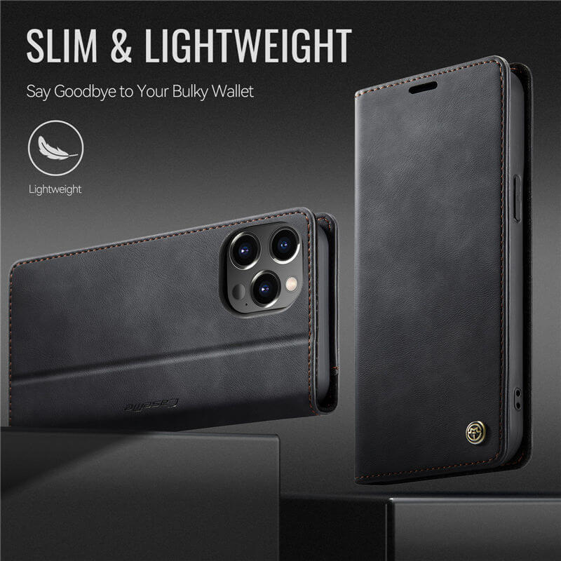 CaseMe iPhone 12/12 Pro Magnetic Wallet Case with RFID Protection