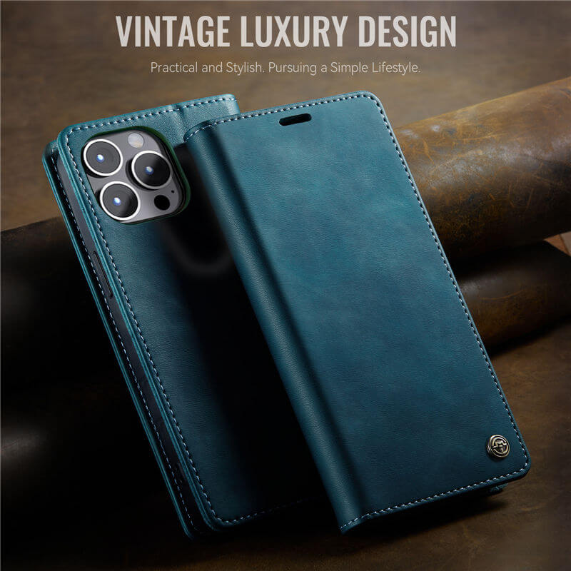 CaseMe iPhone 12 Pro Max Magnetic Wallet Case with RFID Protection