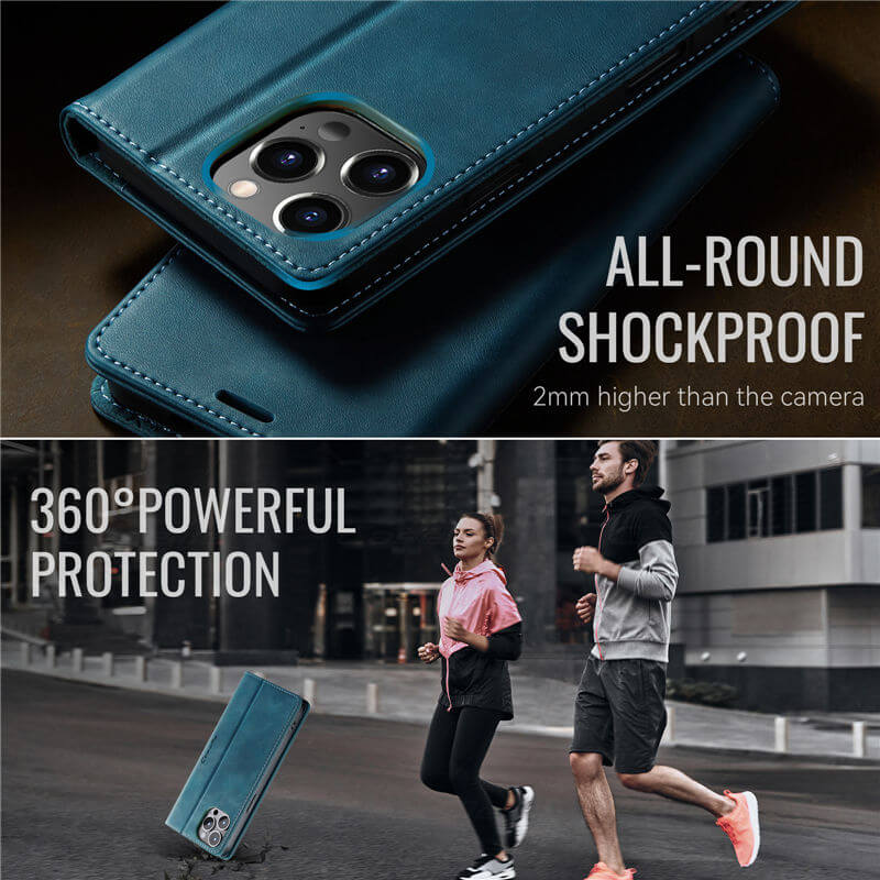 CaseMe iPhone 12 Pro Max Magnetic Wallet Case with RFID Protection