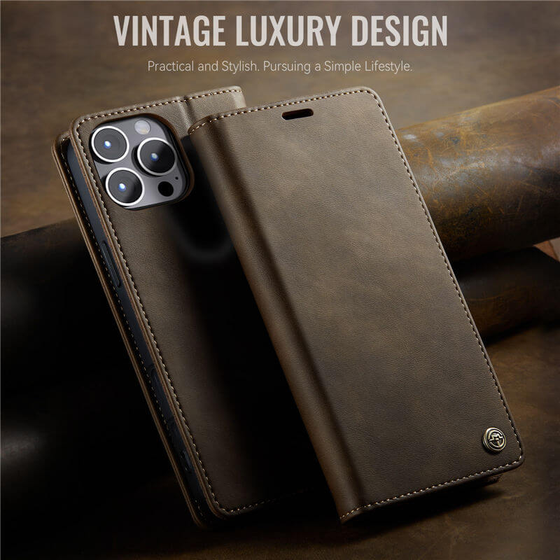 CaseMe iPhone 12/12 Pro Magnetic Wallet Case with RFID Protection