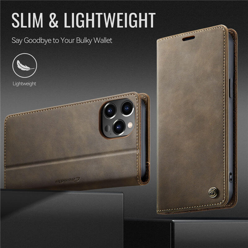 CaseMe iPhone 12/12 Pro Magnetic Wallet Case with RFID Protection