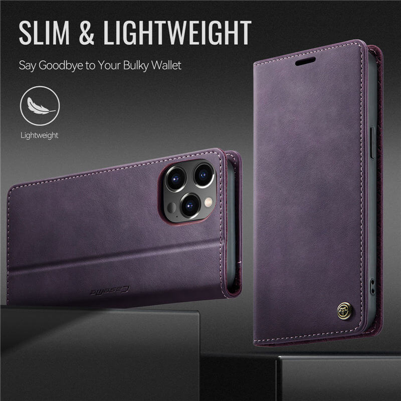 CaseMe iPhone 12 Pro Max Magnetic Wallet Case with RFID Protection