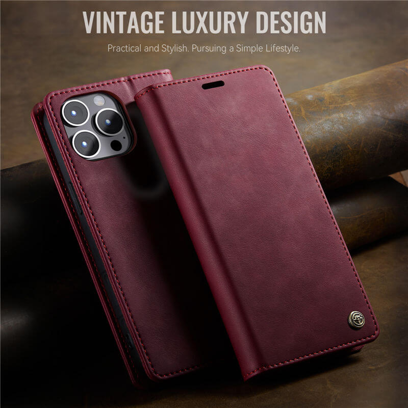 CaseMe iPhone 12 Pro Max Magnetic Wallet Case with RFID Protection