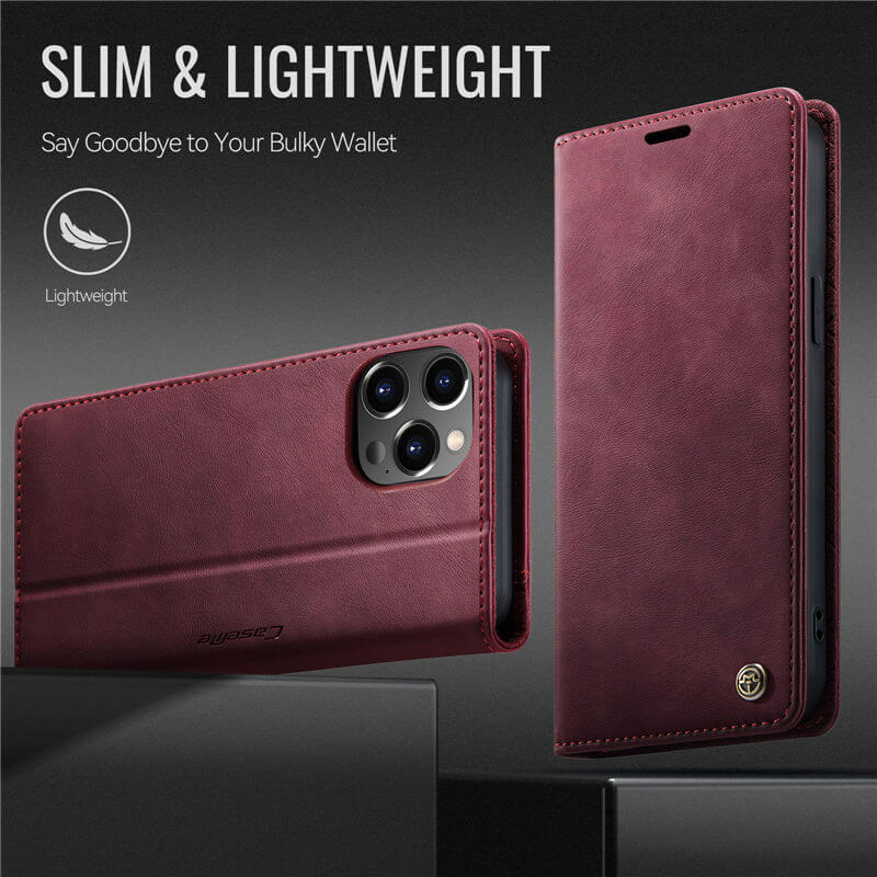 CaseMe iPhone 12 Pro Max Magnetic Wallet Case with RFID Protection