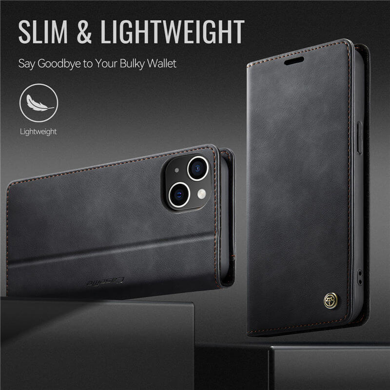 CaseMe iPhone 15 Magnetic Wallet Case with RFID Protection