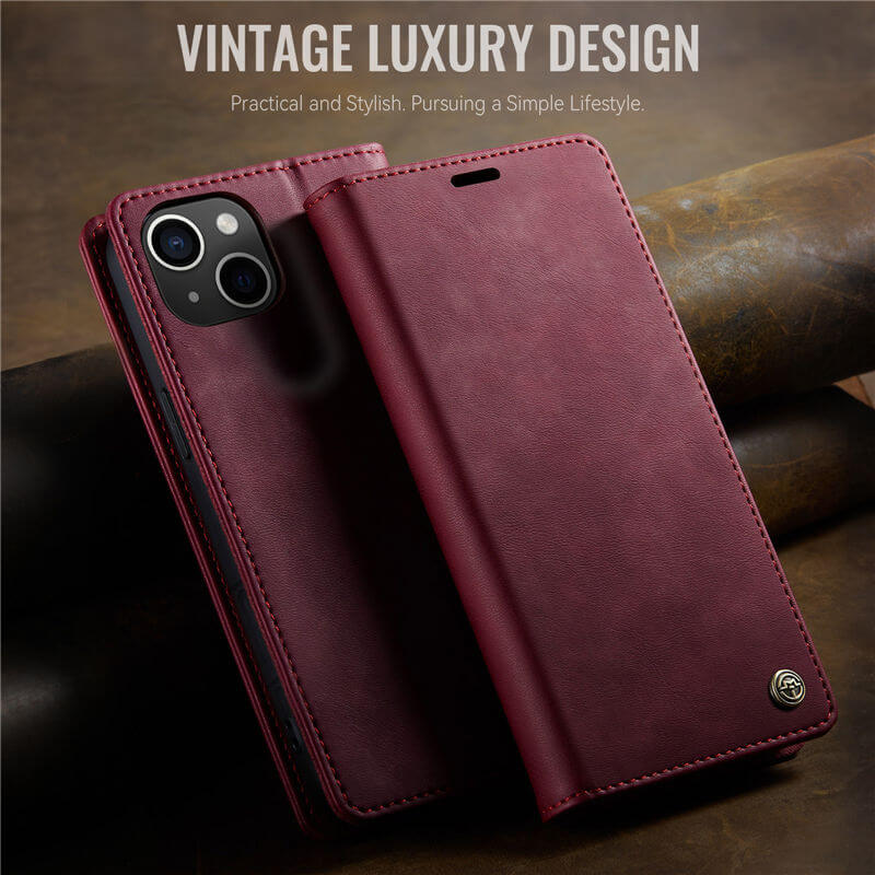 CaseMe iPhone 14 Magnetic Wallet Case with RFID Protection