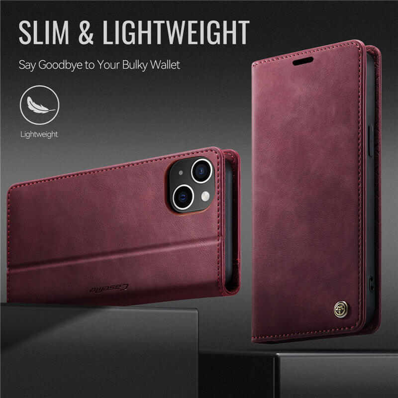 CaseMe iPhone 14 Magnetic Wallet Case with RFID Protection