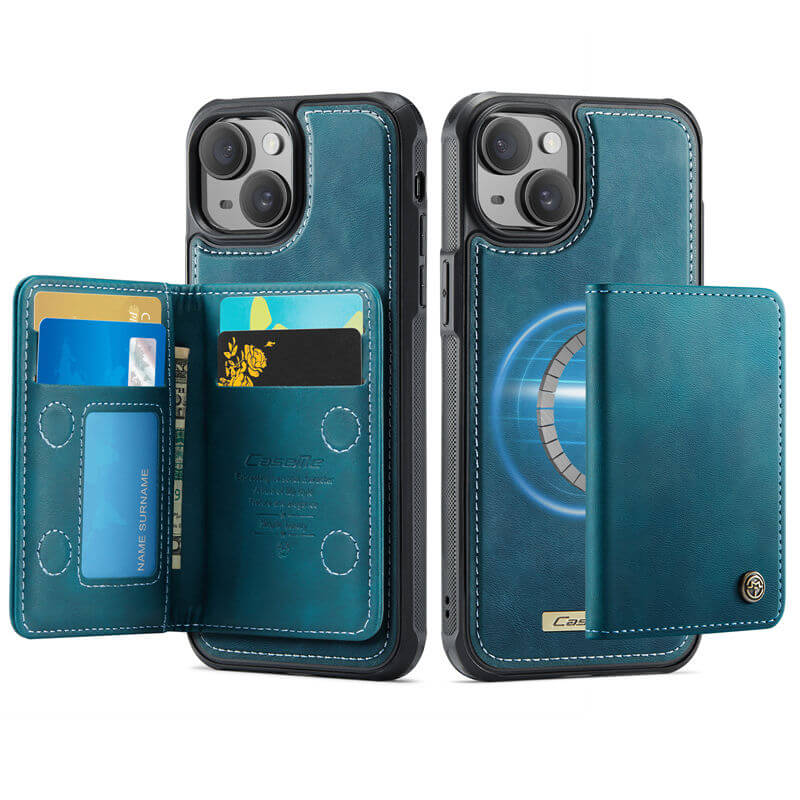 CaseMe iPhone 13 2-in-1 Magnetic Wallet Case with RFID Blocking