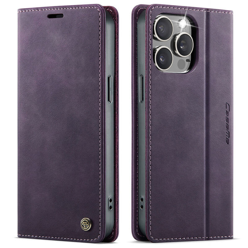 CaseMe iPhone 15 Pro Magnetic Wallet Case with RFID Blocking