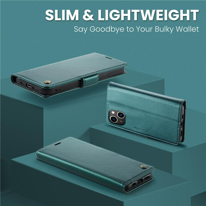 CaseMe iPhone 13 Mini Wallet RFID Blocking Magnetic Buckle Case