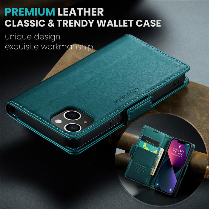 CaseMe iPhone 13 Mini Wallet RFID Blocking Magnetic Buckle Case